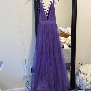 Long purple formal dress
